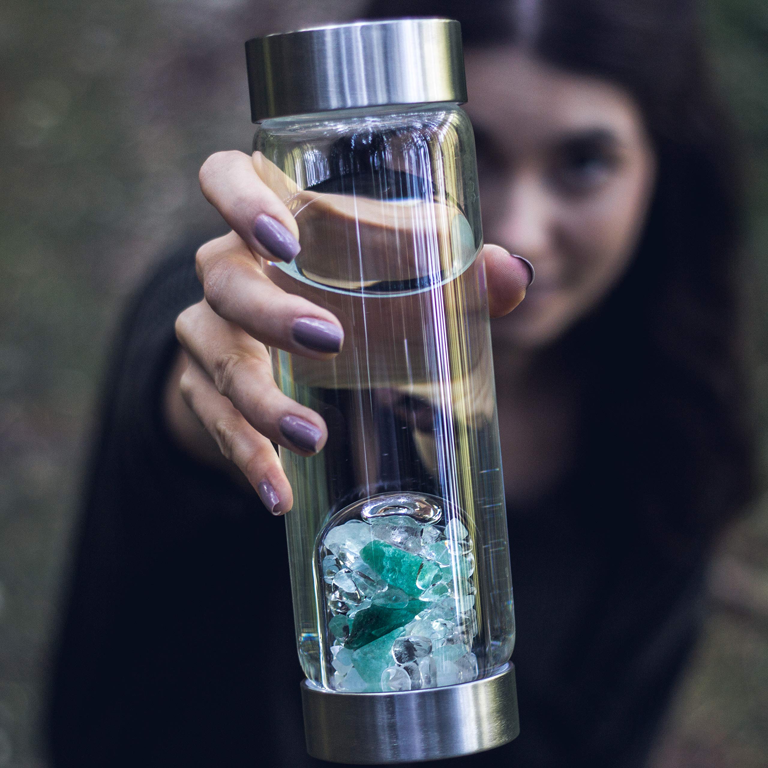 Amazon｜VitaJuwel Bottles with gempodクリスタルジェムストーン注入